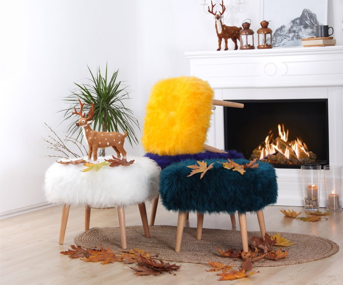 Atelier Del Sofa Puf Deer - White